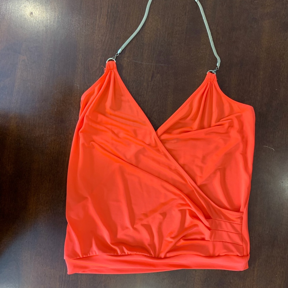 Bebe Chain Halter Top. Size XS